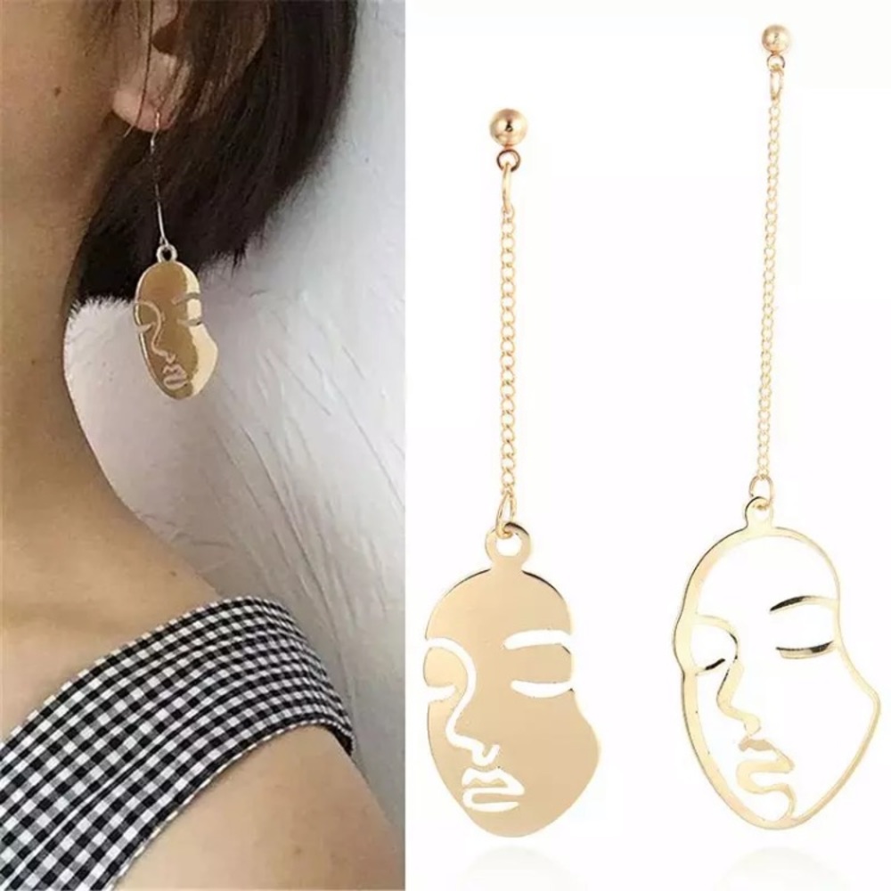 Fashion Gold Tone Drop Earrings